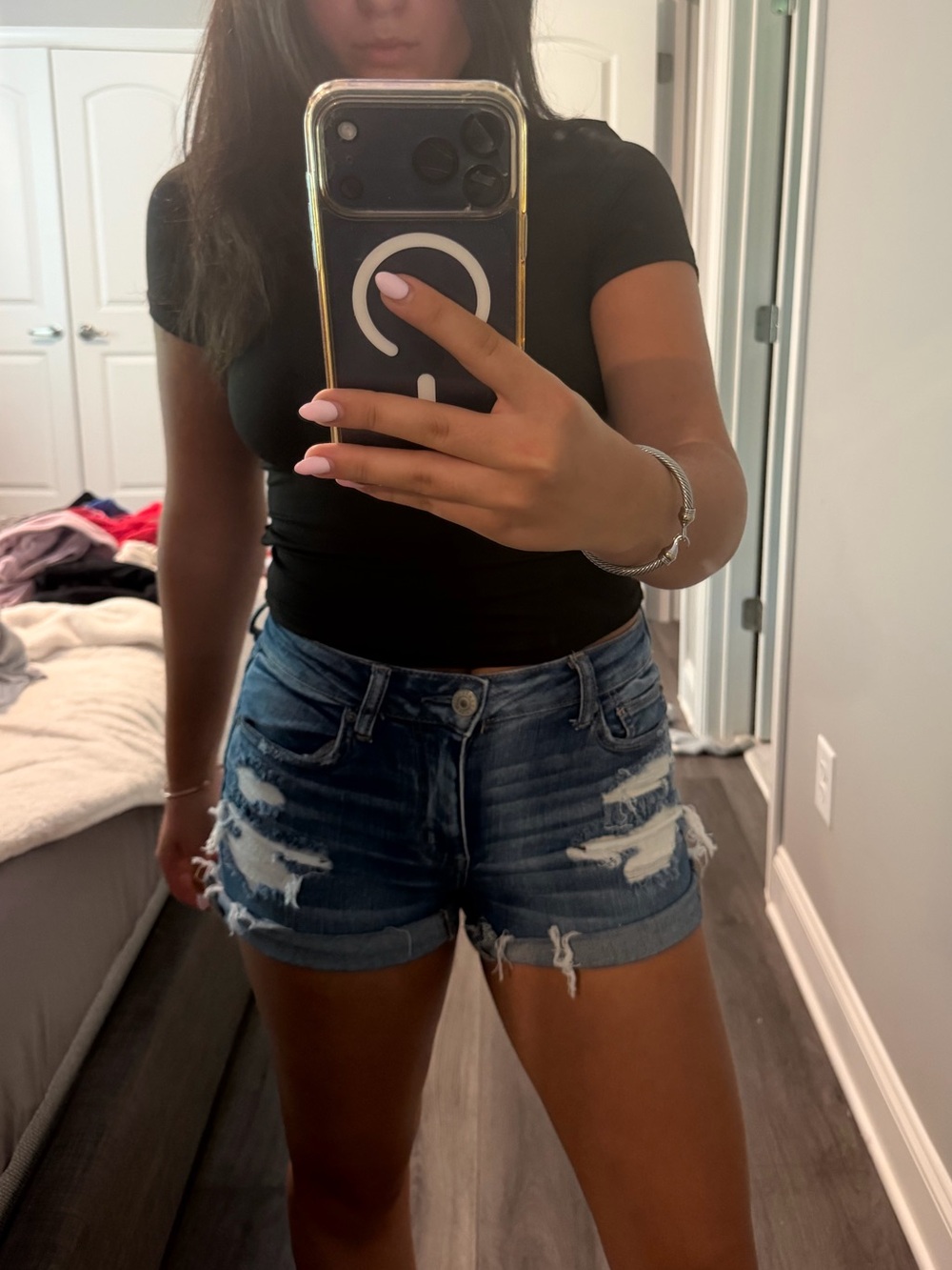 AE Ripped Jean shorts